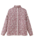 Relaxed Floral Pocketed Cardigan Coat Lightweight Chic