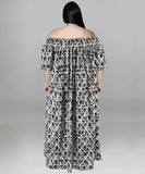 Plus Size Long Sleeve Maxi Dress Comfortable Stretchy Elegant