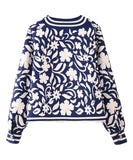 Relaxed Round Neck Printed Casual Jacket For Small Size