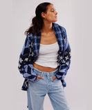 Relaxed Floral Print Cardigan For Women Long Sleeve