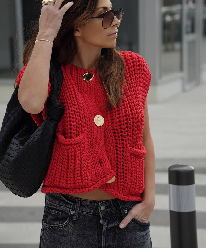 Classic Pocketless Short Sleeve Cardigan Casual Jacket