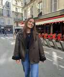 Classic Relaxed Lapel Double Sided Jacket Coat Style