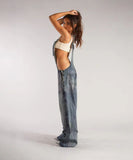 Low Waist Belted Wide Leg Jeans in Classic Blue or Black