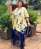 Vibrant Casual Fringed Dress for Effortless Summer Style