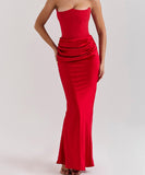 Breast Top Fish Bone Sexy Slim-Fit Fishtail Dress in Style