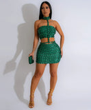 Chic Strapless Top with Hip Skirt and Neck Detail for Style in Vibrant Colors