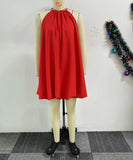 Solid Color Sleeveless Short Pod Dress for Stylish Summer Looks