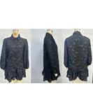 Lace Cutout Casual Long Sleeve Two Piece Polyester Set