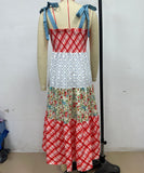 Stylish Women's Printed Halter Dress in Vibrant Colors