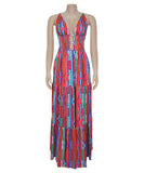 Halter Backless Dress Printed For Night Out Events