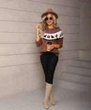 Knitted Christmas Halloween Sweater Women Cozy And Festive