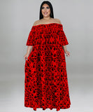 Plus Size Long Sleeve Maxi Dress Comfortable Stretchy Elegant