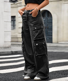 Women Wide Leg Jeans Cowboy Style Loose High Waisted