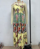 Stylish Women's Printed Halter Dress in Vibrant Colors