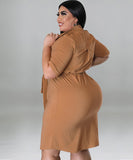 Elegant Solid Color Short Sleeve Blouse Dress Lightweight and Stylish