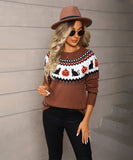 Knitted Christmas Halloween Sweater Women Cozy And Festive