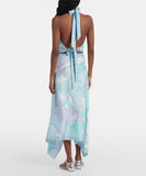 Classic Relaxed Two Piece Skirt Set With Exposed Back