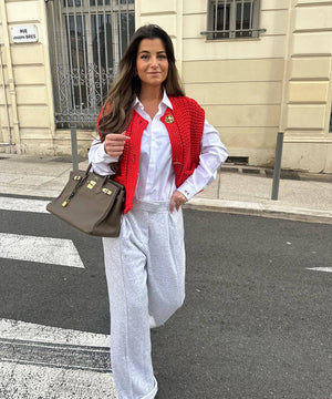 Classic Pocketless Short Sleeve Cardigan Casual Jacket