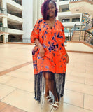 Vibrant Casual Fringed Dress for Effortless Summer Style