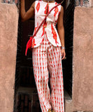 Relaxed Fit Printed T Shirt And Shorts Set For Women