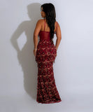 Glamorous Sequin Fashion Halter Wrap Hip A-Line Dress