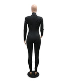 Hot Drill Tight Club Women Fashion Long-Sleeved Romper for Nightlife