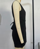 Solid Color Shorts And V Neck Pullover With Waistband