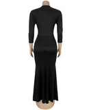 Classic Heated Sleeveless V Neck Dress Slim Fit For Winter