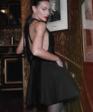 Sexy Halter Black High-Waisted Dress for Stunning Elegance
