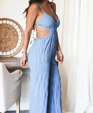 Elegant Backless Strappy Sleeveless Jumpsuit for Women