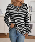 Casual Button-Down Long-Sleeve T-Shirt Soft Everyday Comfort