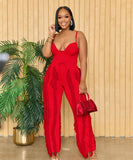 Fluffy Lace Halter Top And Pants Set With Tassels Details