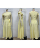 Elegant Sexy Tie Dress in Solid Colors for Effortless Style