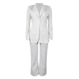 Sleek Long Sleeve Two-Piece Suit