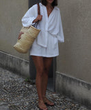 Relaxed Slim-Fit Womens Shirt And Shorts Set For Daywear