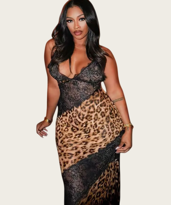 V-Neck Patchwork Strapless Dress Set With Sexy Silhouette For Evening Wear And Party