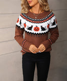 Knitted Christmas Halloween Sweater Women Cozy And Festive