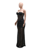 Dazzling Boob Sequin See-Through Dress for Stunning Nights