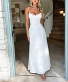 Elegant Halter A-Line Maxi Dress in Stylish Colors for You