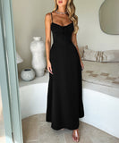 Elegant Halter A-Line Maxi Dress in Stylish Colors for You