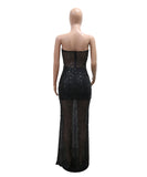 Dazzling Boob Sequin See-Through Dress for Stunning Nights