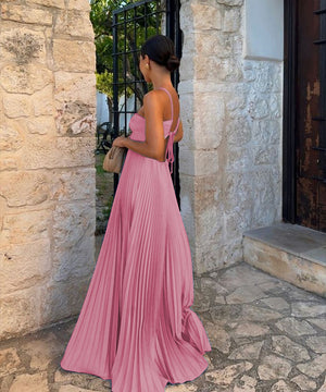 Sexy Deep V Strapless Backless Dress for Confident Women