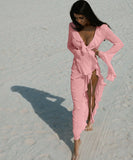 Lace Open Cardigan Cover-Up for Beach Bikini Sun Protection