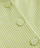 A Checkered V-Neck Button-Down Sleeveless Mini Skirt Dress for Chic Summer Style
