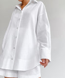 Chic Loose-Fitting Casual Shirt Set for Effortless Style