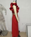 Fashionable One Shoulder Slimming Dress in Vibrant Colors