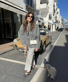 Relaxed Stand Up Collar Button Down Casual Everyday Jacket