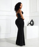 Halter Neck Diamond Mesh Dress for Stunning Night Out Looks