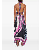 Classic Relaxed Two Piece Skirt Set With Exposed Back