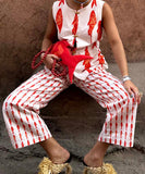 Relaxed Fit Printed T Shirt And Shorts Set For Women